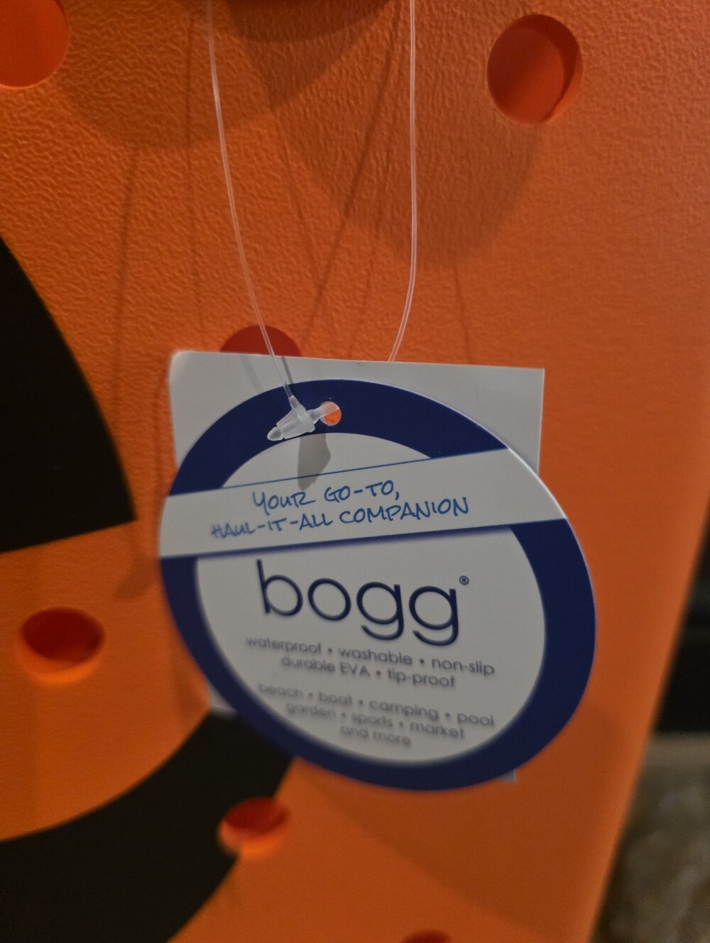 BOGG BAG Orange Pumpkin Jack-O'-Lantern Tote - Picture 2 of 5